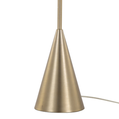 Cone - Contemporary Floor Lamp - Gold / White