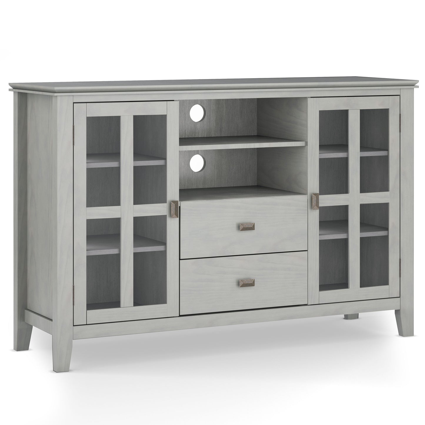 Artisan - Tall TV Media Stand - Fog Gray