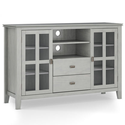 Artisan - Tall TV Media Stand - Fog Gray