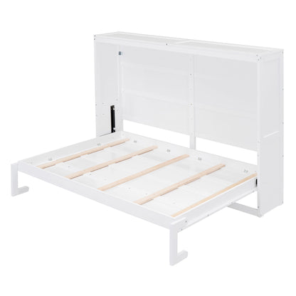 Full Size Murphy Wall Bed - White