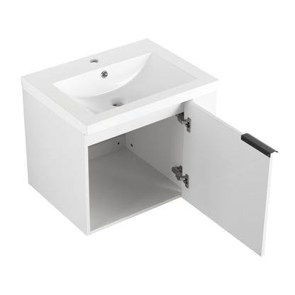 Modern Bathroom Vanity Sink Combo For Small Spaces - White