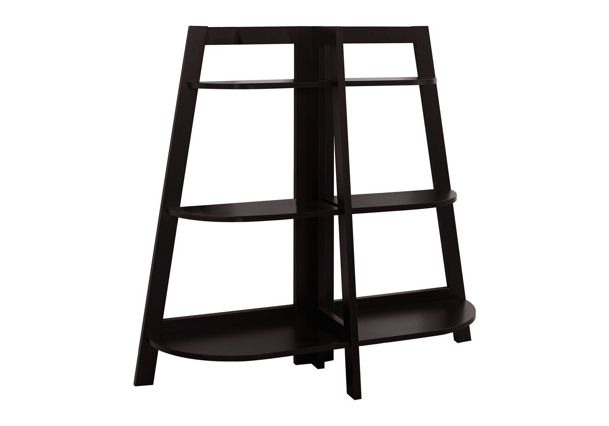 Bookshelf, Bookcase, Etagere, 3 Tier, For Office, Contemporary & Modern - Espresso