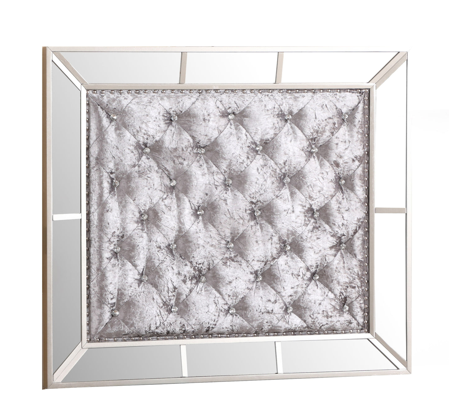 Twin Bed Modern Design - Silver Champagne
