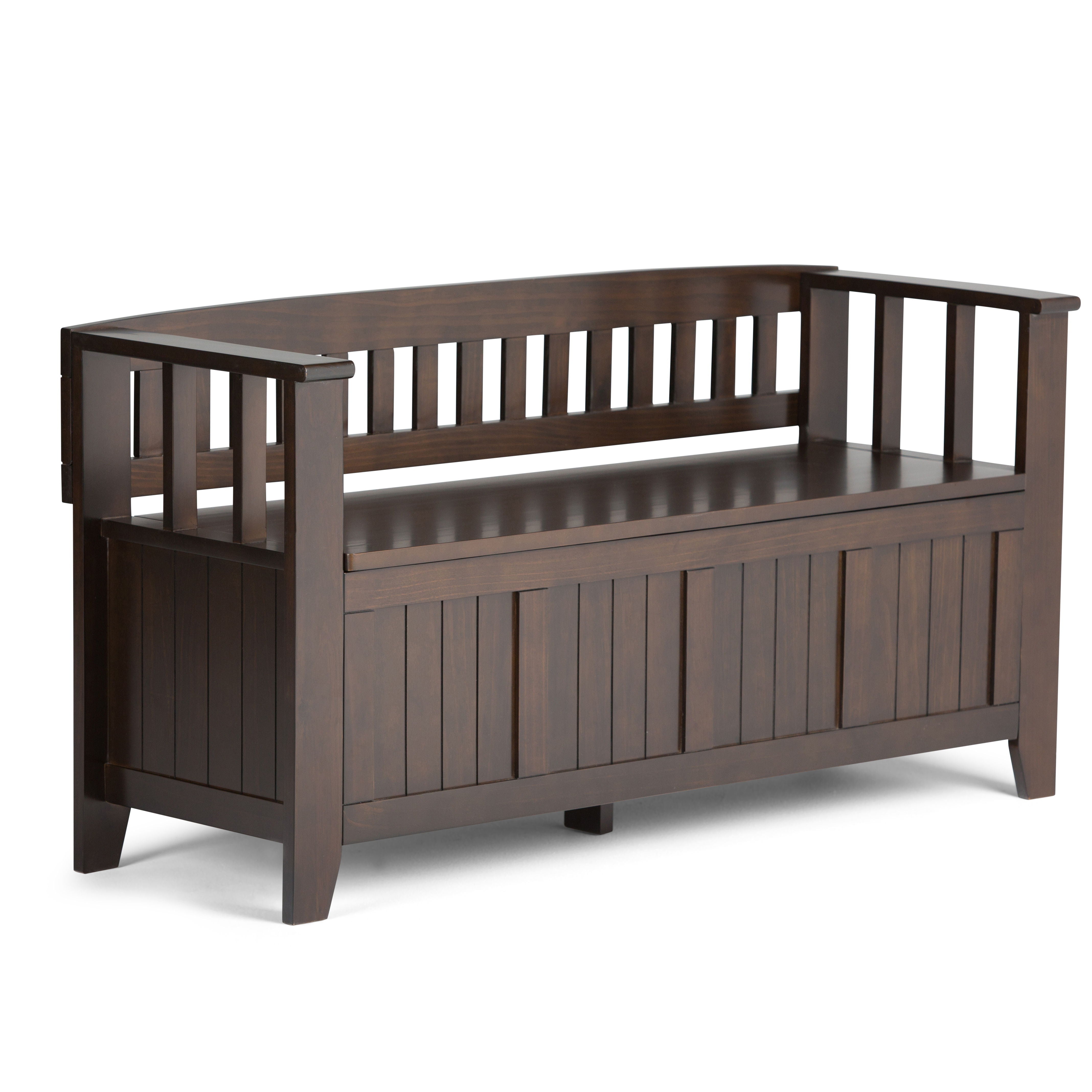 Acadian - Entryway Storage Bench - Brunette Brown