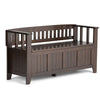 Acadian - Entryway Storage Bench - Brunette Brown