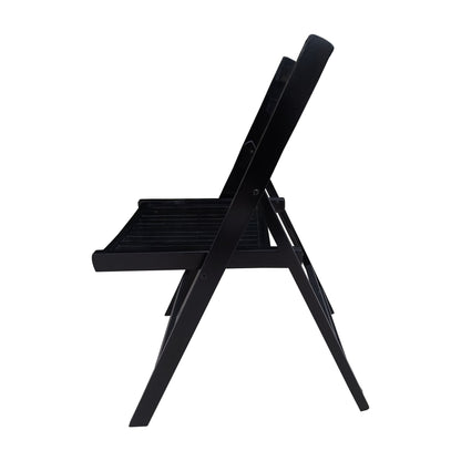 Folding Special Event Chairs, Foldable Style (Set of 4) - Black
