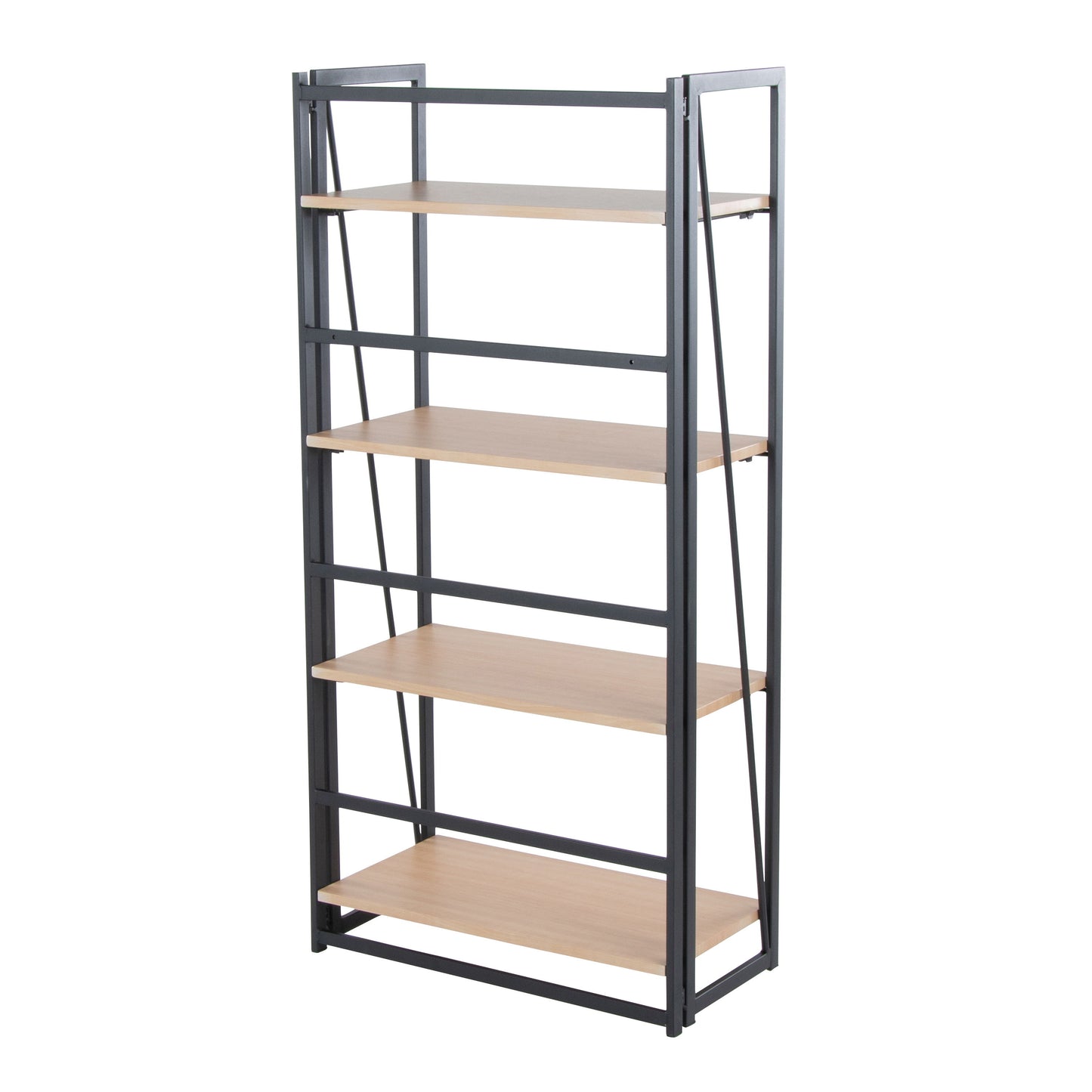 Dakota - Contemporary Bookcase - Black / Natural