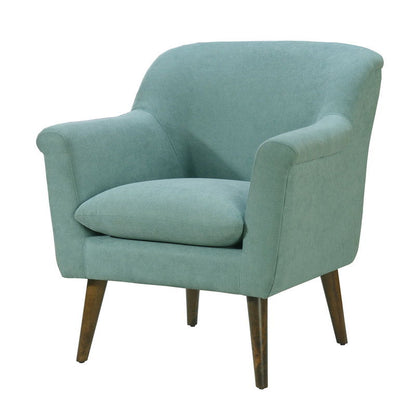 Shelby - Woven Fabric Oversized Armchair - Aquamarine Teal