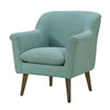 Shelby - Woven Fabric Oversized Armchair - Aquamarine Teal