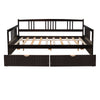 Full Size DayBed With 2 Drawers - Espresso