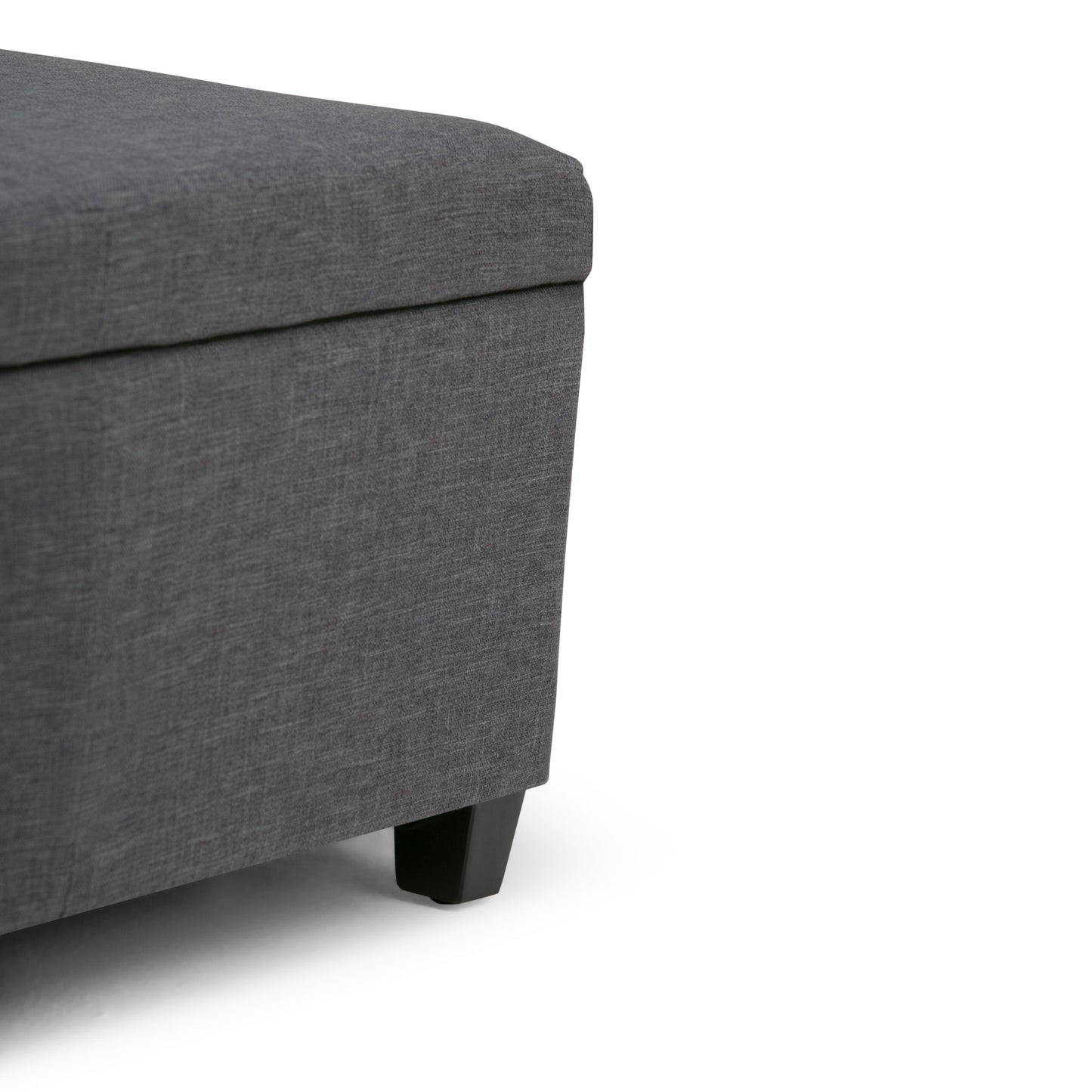 Avalon - Storage Ottoman Bench - Slate Gray