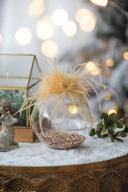 Christmas Ball Ornaments, Decorative Hanging Ball Christmas Tree Ornaments For Holiday Party Decorations (Set of 4) - Multi