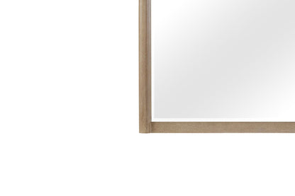 Queen Canopy Bedroom Set With A 2 Drawer Nightstand A Modern Dresser With Poster Mirror And A Door Chest - Sand
