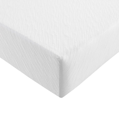 10" Twin Memory Foam Mattress - White