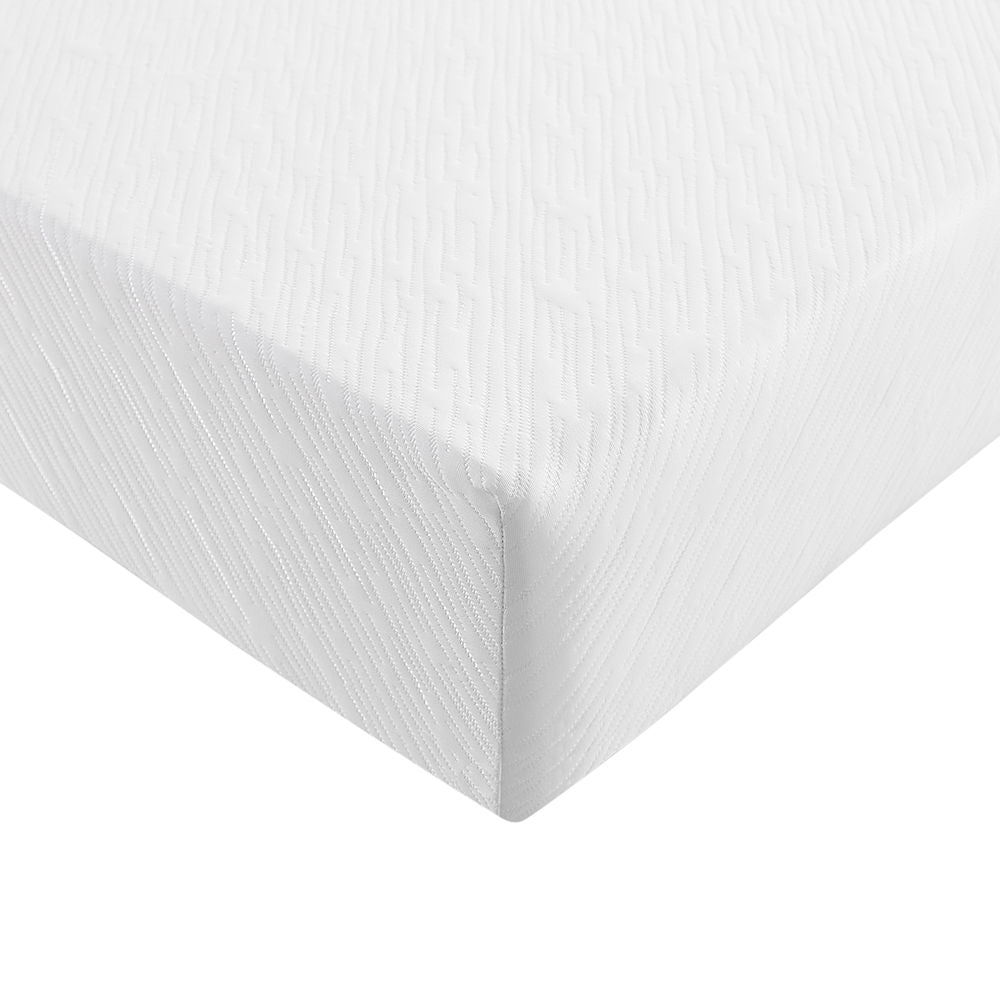 10" Twin Long Memory Foam Mattress - White