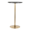 Pebble - Contemporary / Glam Adjustable Dining Or Bar Table - Gold / Black