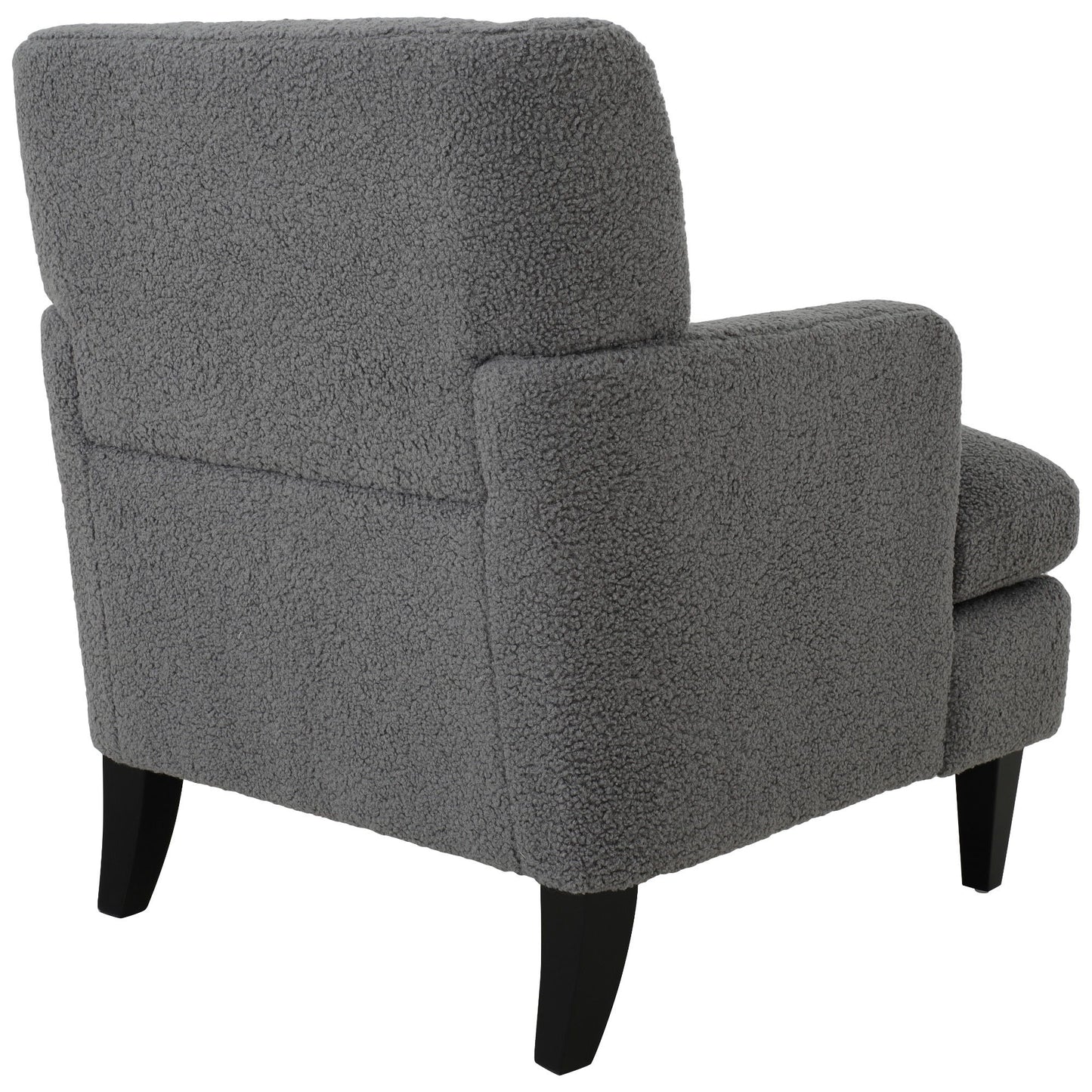 Upholstered Accent Chair Tufted Armchair For Living Room - Dark Gray