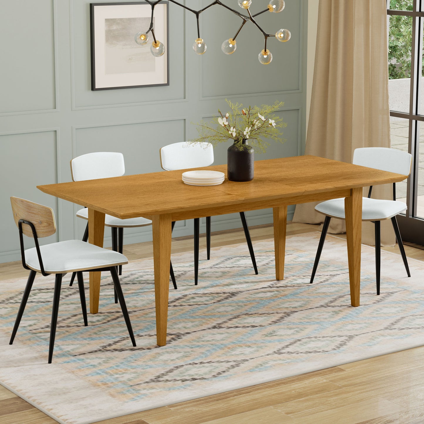 Colby - Extendable Dining Table, Contemporary - Brown