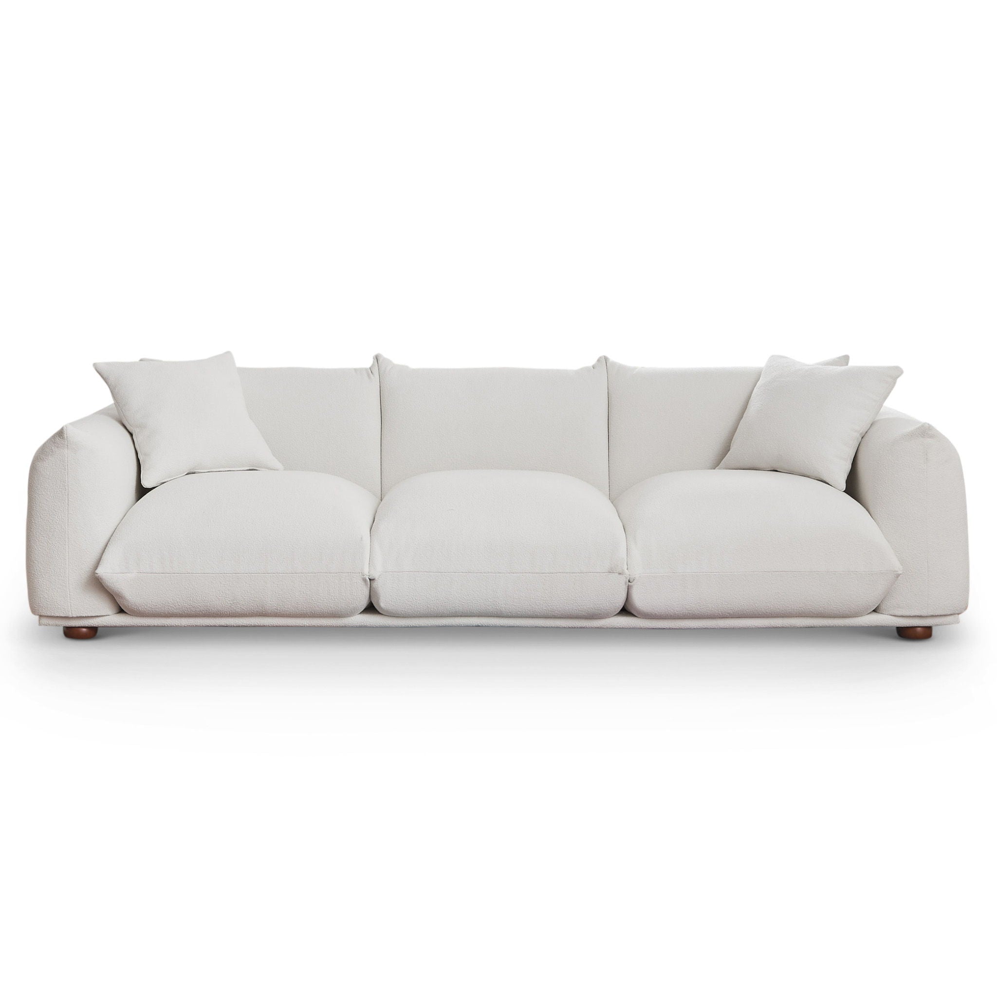 Kely - Upholstered Sofa - Cream / White