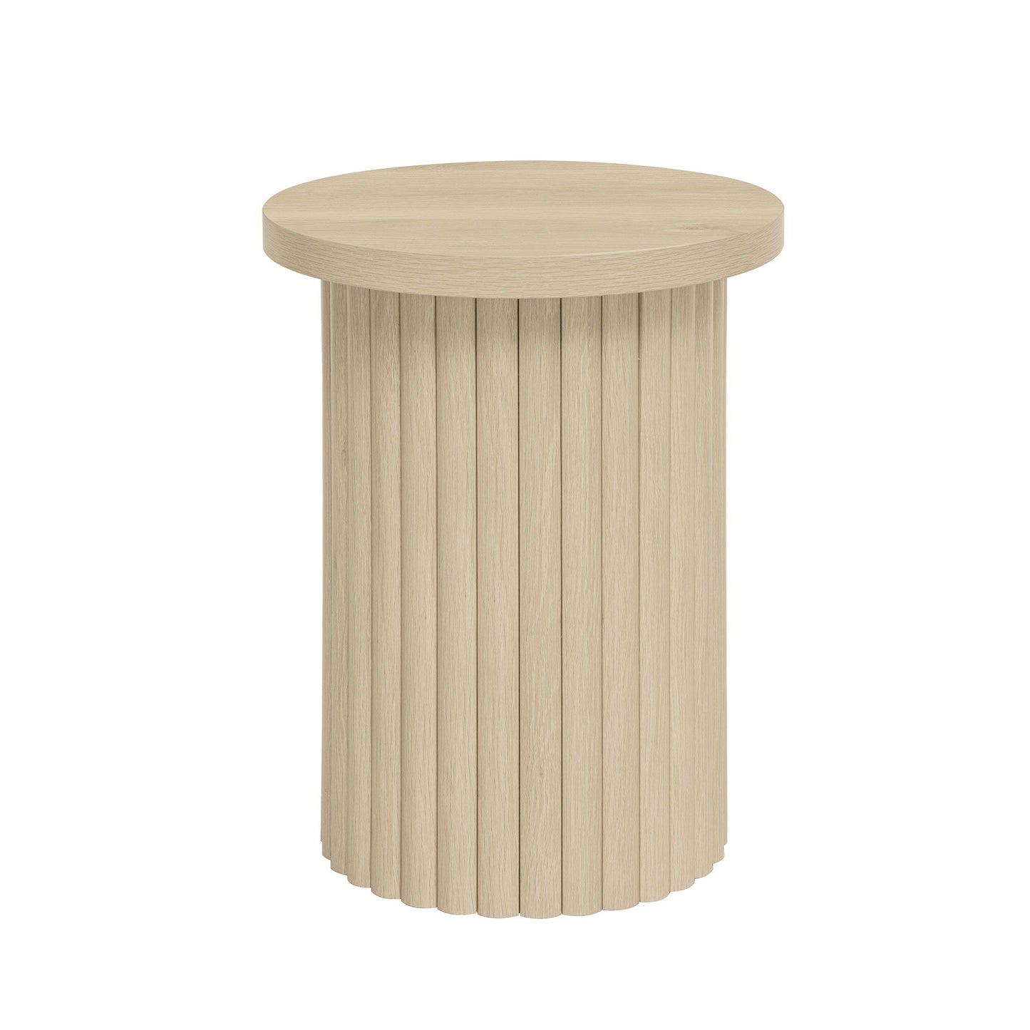 Coffee Table (Set of 2), Round Coffee Table, Modern Side Tables Accent End Table For Living Room, Apartment - Natural