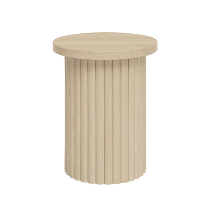 Coffee Table (Set of 2), Round Coffee Table, Modern Side Tables Accent End Table For Living Room, Apartment - Natural