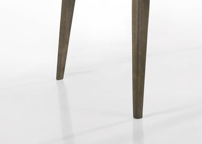 Bistro - 7 Piece Dining Table With Off White Fabric Dining Chairs (Set of 7) - Vintage Walnut