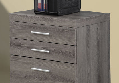 File Cabinet, Rolling Mobile, Storage Drawers, Printer Stand, Office, Contemporary And Modern - Taupe