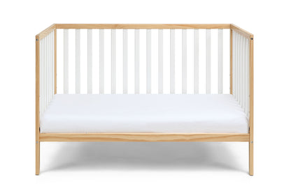 Deux - Remi 3 In 1 Convertible Island Crib - Natural / White