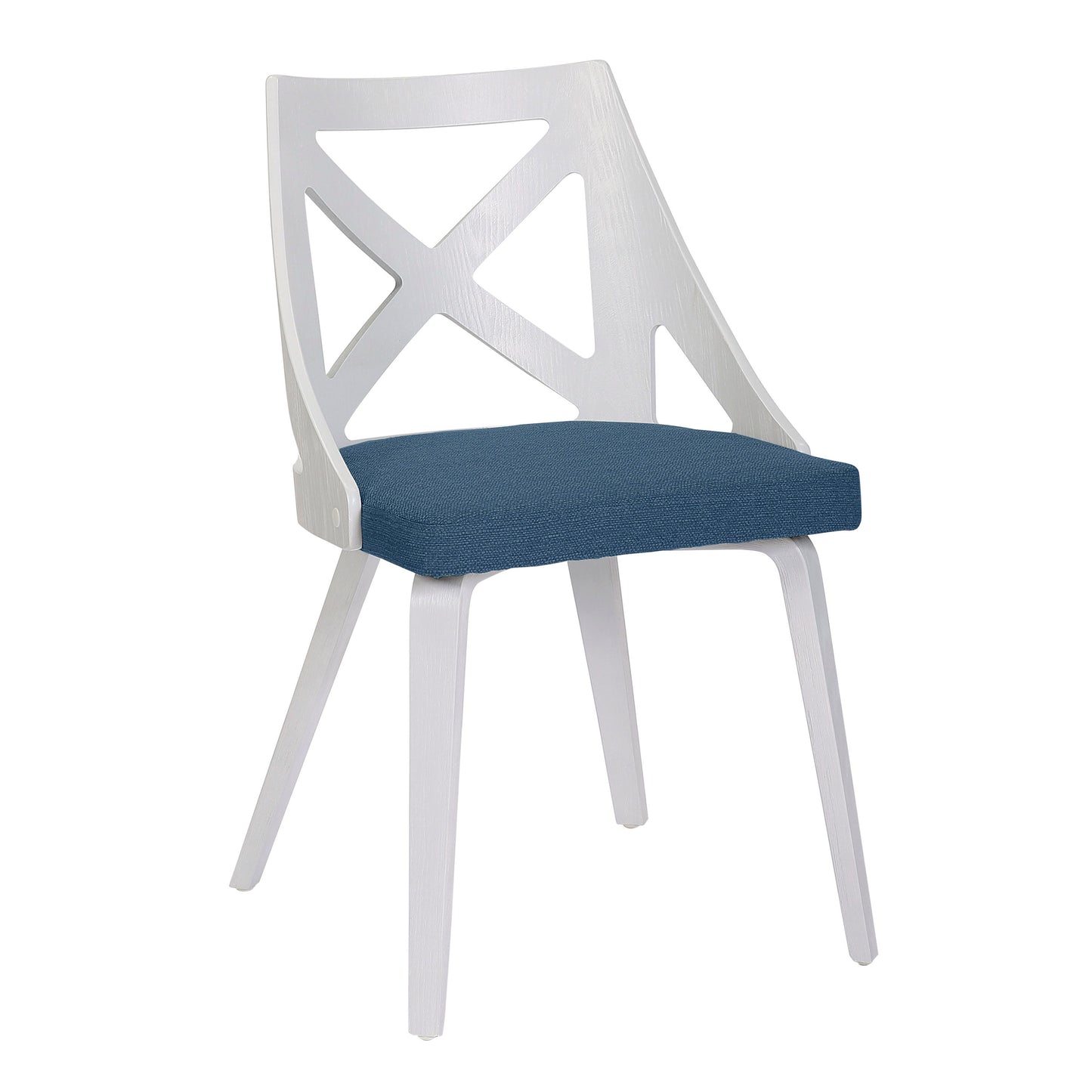 Charlotte - Farmhouse Chair (Set of 2) - White / Blue