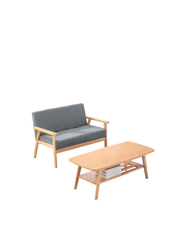 Bahamas - Coffee Table And Loveseat (Set of 2) - Gray