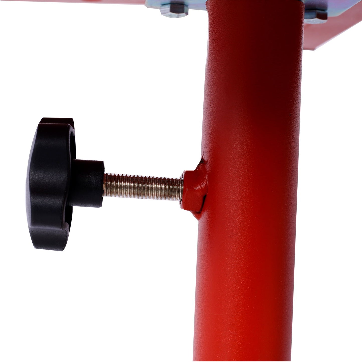 Adjustable Tear Down Work Table With Drawer For Garages, Repair Shops, And Diy, Portable, (4) 2.5" Swivel Casters, 220 Pound Capacity, Rubber Corners, Heavy Duty Steel - Red