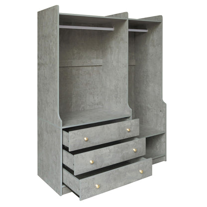 Open Wardrobe Storage For Bedroom - Gray