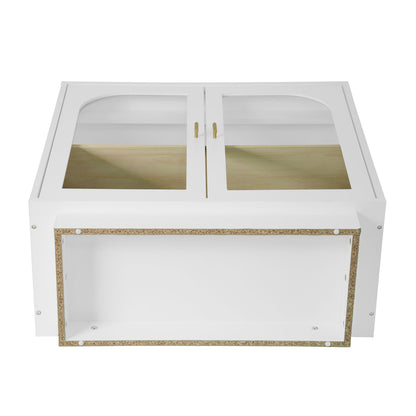 Storage Cabinet With Door For Living Room, Dining Room, Study - White