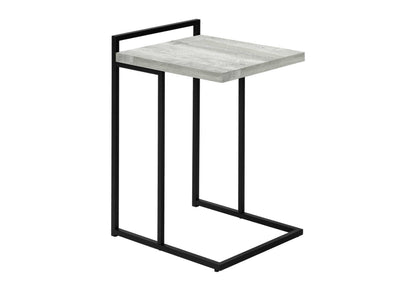 Accent Table, C - Shaped, Modern Convenient Design - Gray