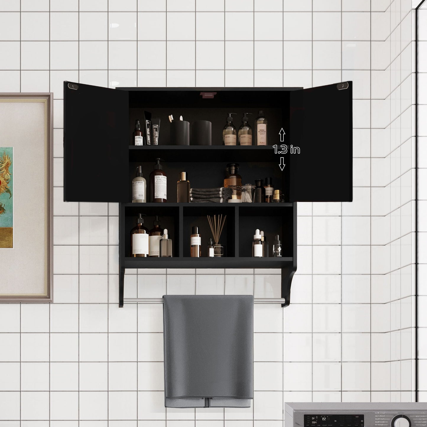 Bathroom Cabinet - Black
