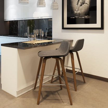 Randolph - Bentwood Counter / Bar Height Stool (Set of 2) - Gray