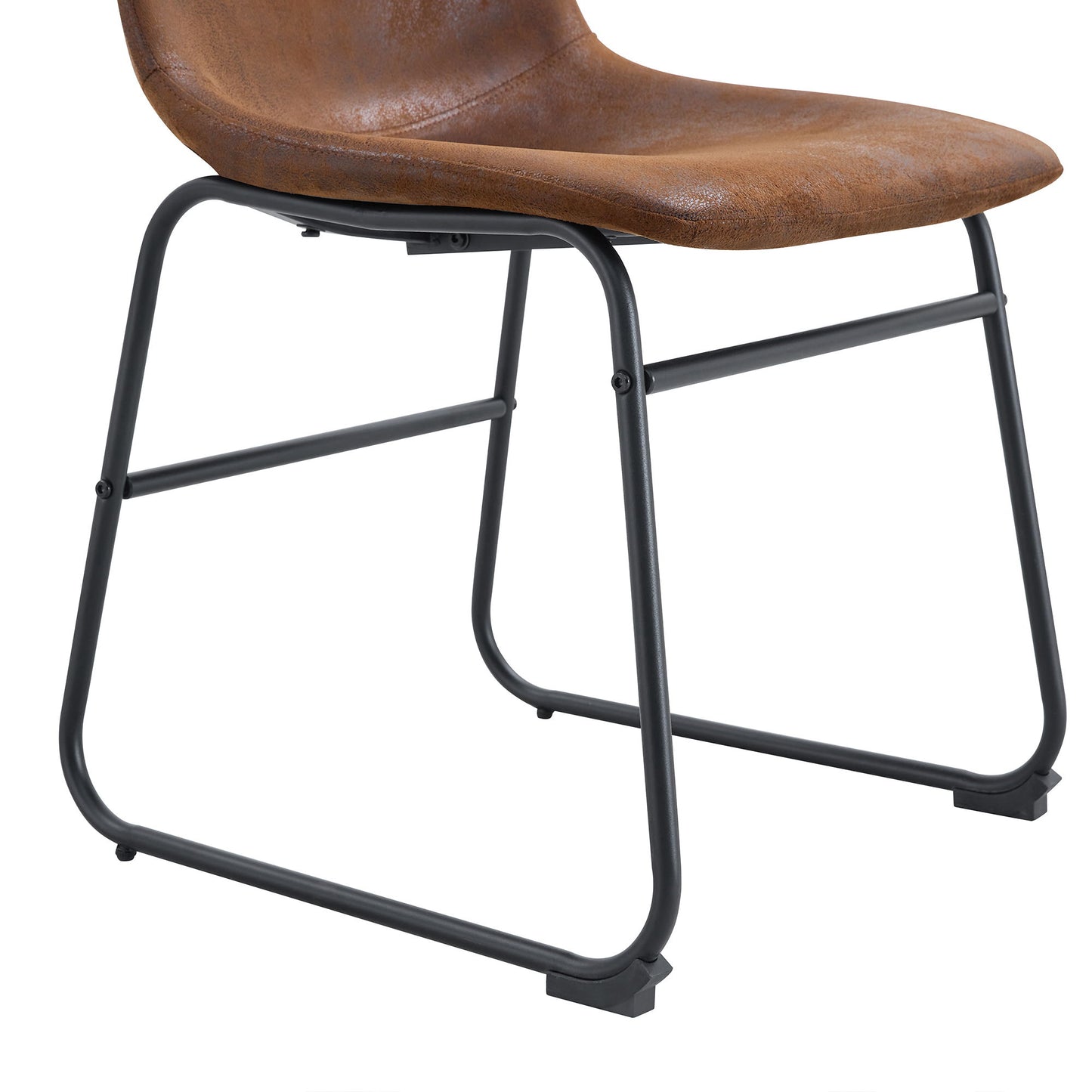 (Set of 4) Retro Chairs, Comfortable Bar Stools, Suitable For Industrial And Vintage Style Environments - Brown