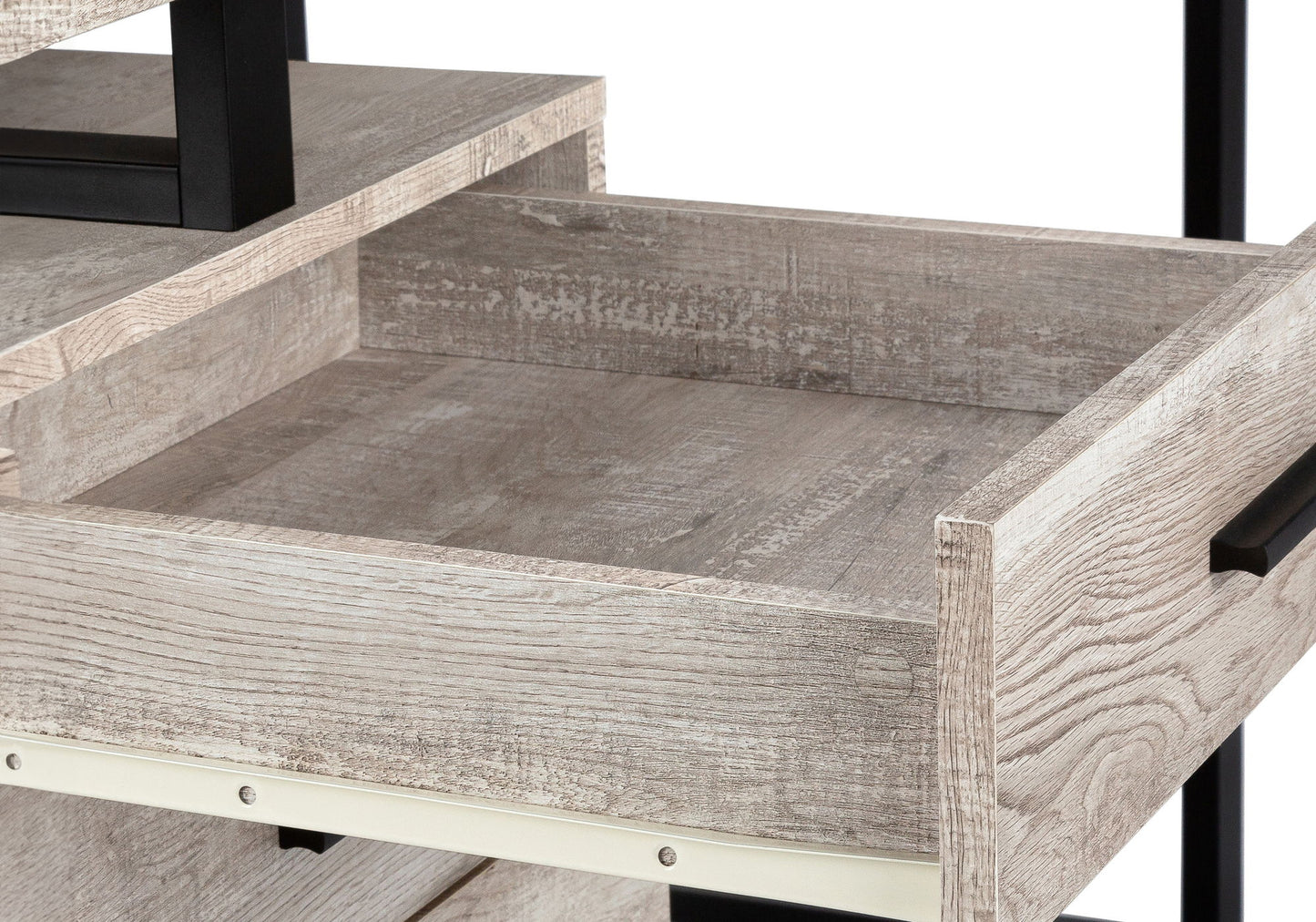 Computer Desk For Home Office, Laptop, Left, Right Set - Up, Storage Drawers - Taupe