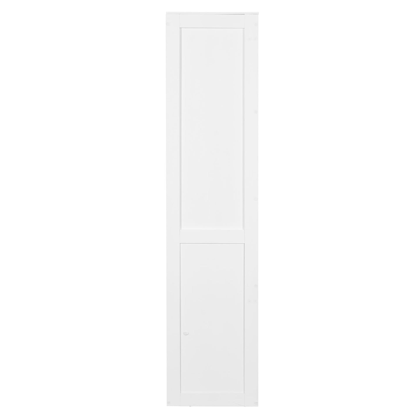 Queen Size Murphy Wall Bed Modern Design With LED Lights - White