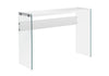 Accent Console Table For Entryway, Glossy Contemporary & Modern - White