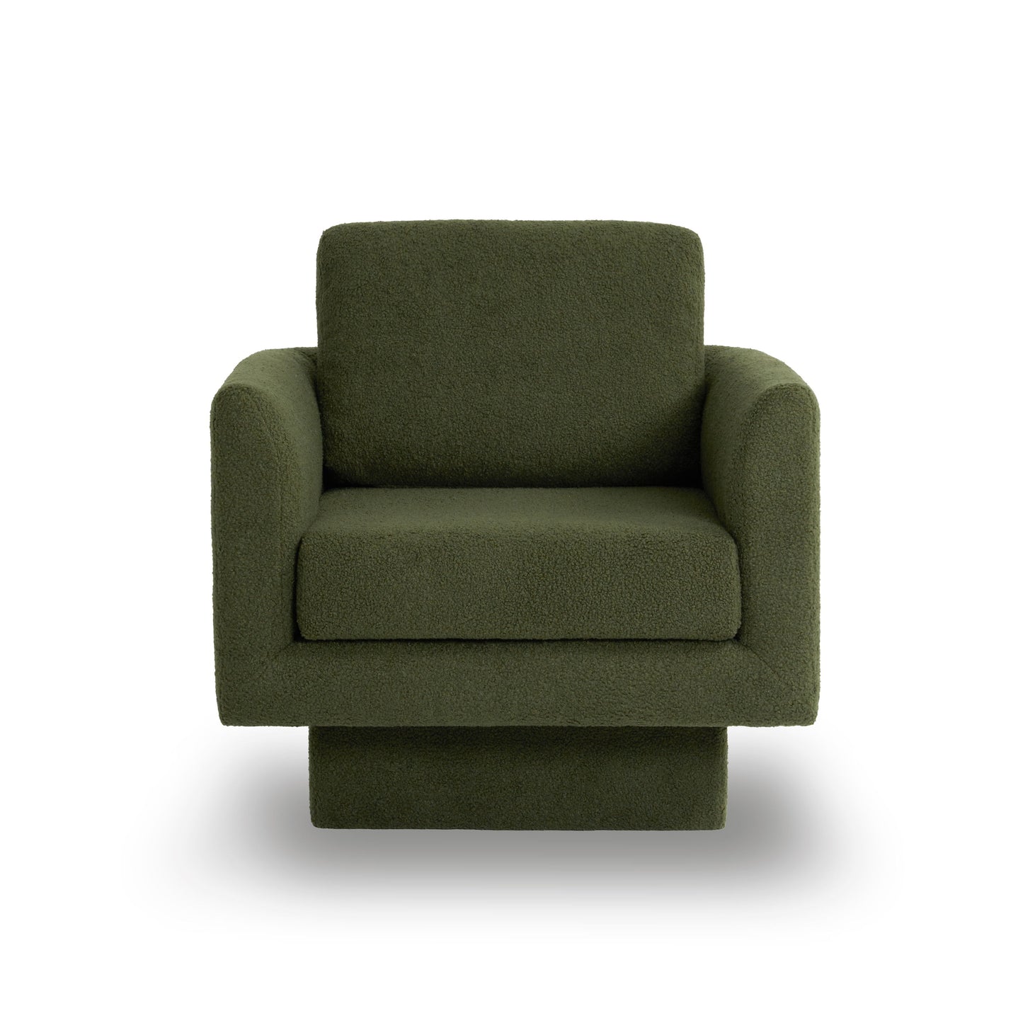 360ÔøΩÔøΩÔøΩÔøΩÔøΩÔøΩÔøΩÔøΩÔøΩÔøΩÔøΩÔøΩÔøΩÔøΩÔøΩ Modern Swivel Accent Chair Round Armchair, Thick Padded Single Lounge Sofa Upholstered Comfy - Green
