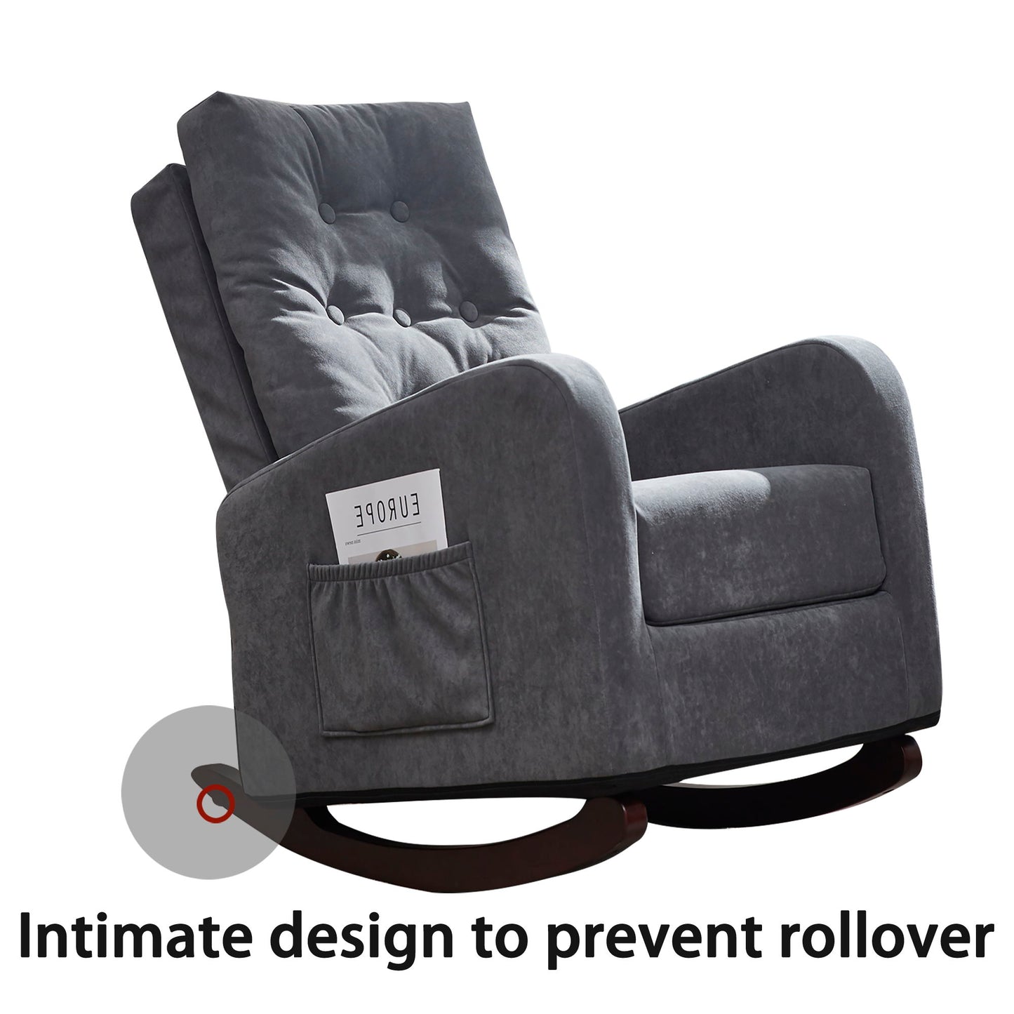 Single Sofa Reclining Japanese Chair Lazy Sofa Tatami Balcony Adjustable Chair - Antique Gray