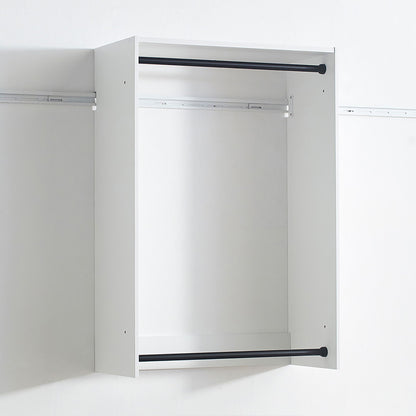 Devi - Wall Mounted Wood Closet System Modular Versatility And Warm - White