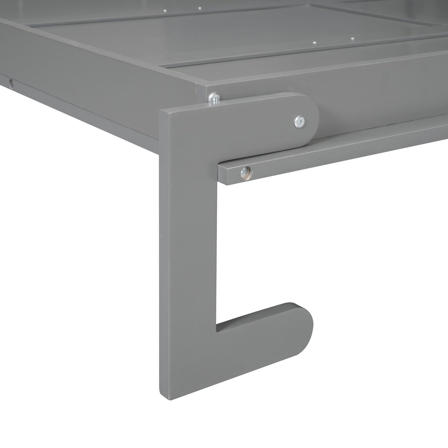 Queen Size Murphy Wall Bed With Cushion - Gray