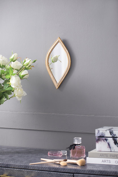 Small Decorative Mirror For Wall Decor - Antique Gold