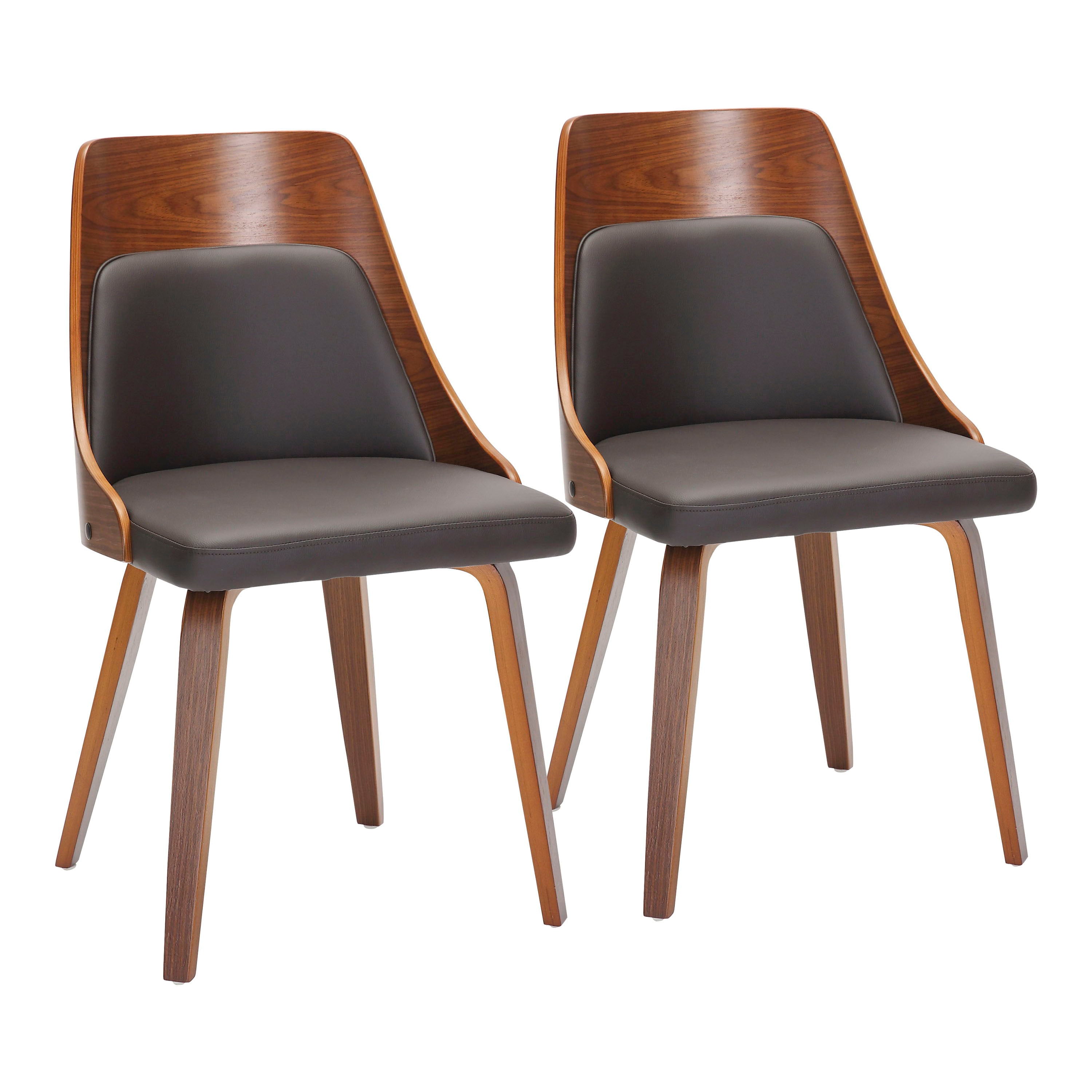 Anabelle - Mid-Century Modern Dining / Chair (Set of 2) - Walnut / Brown