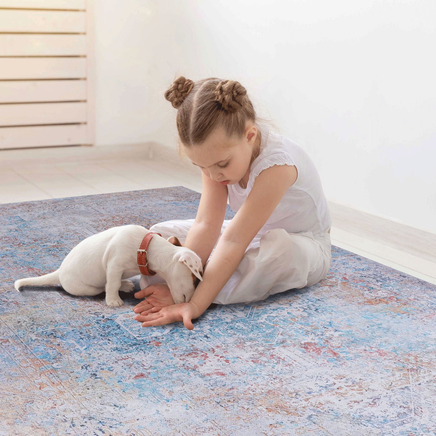 Maval - 2'6'' X 10' Washable Runner Rug - Yellow