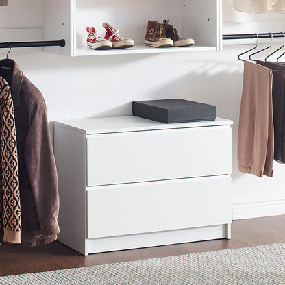 Devi - Wall Mounted Wood Closet System Modular Versatility And Warm - White