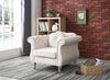Elegant Transitional Flared Armchair - Ivory