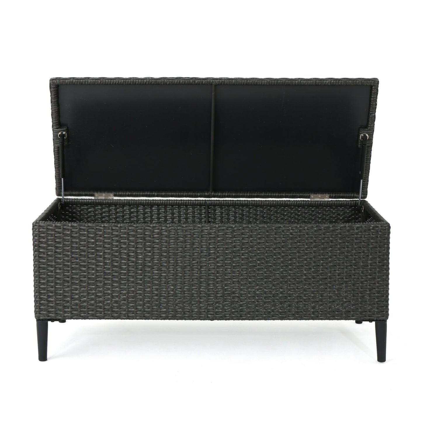 Rupert - Storage Unit Resin Wicker Outdoor Storage - Gray